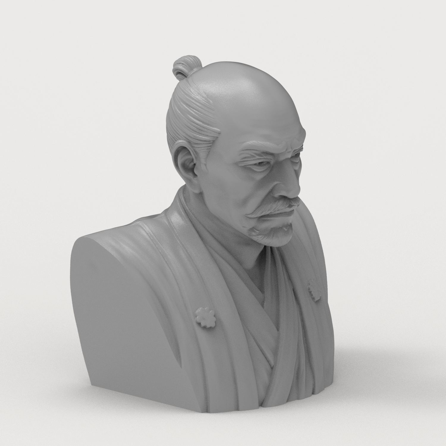 Oda Nobunaga 3D Printable Bust 3D Model