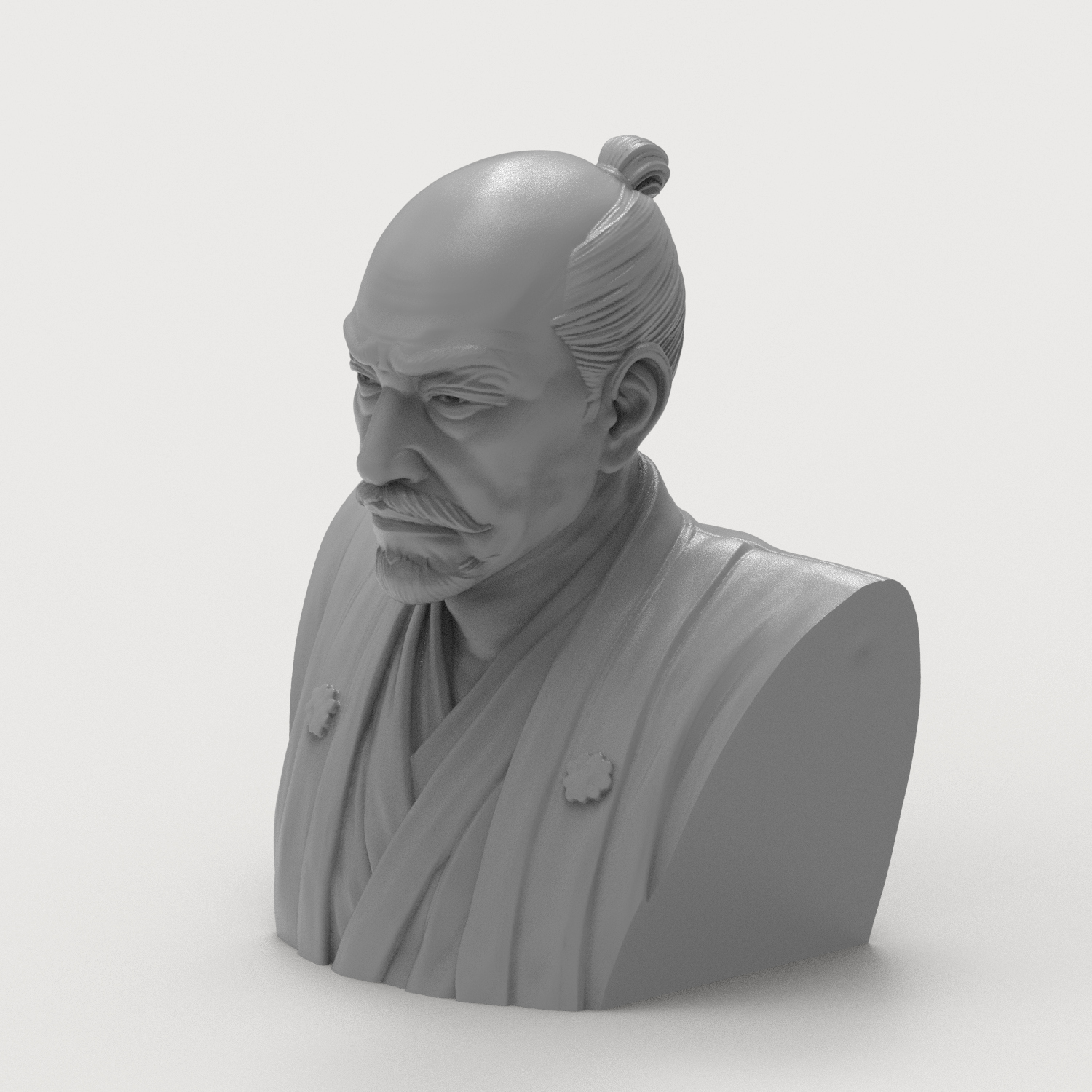 Oda Nobunaga 3D Printable Bust 3D Model