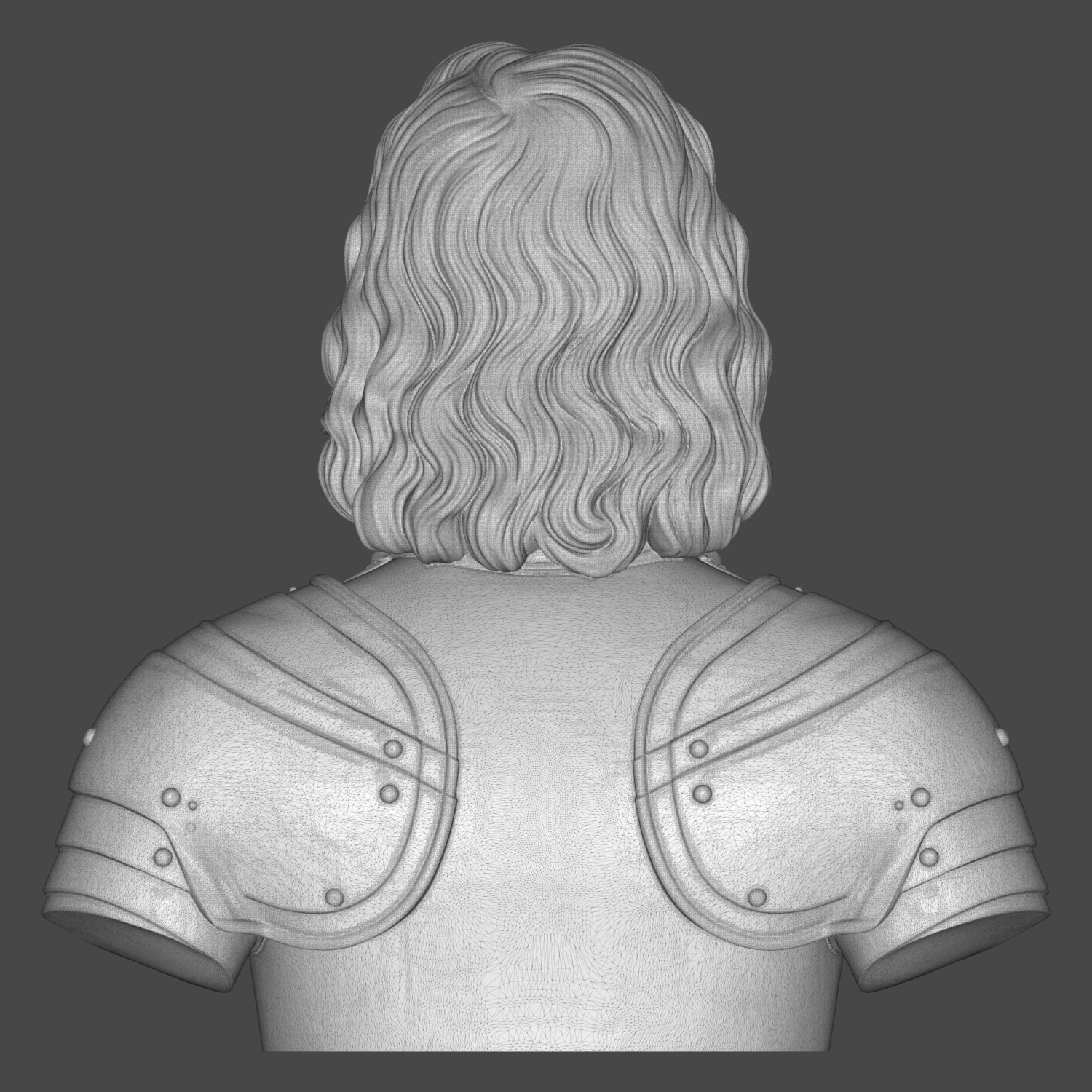 Oliver Cromwell Lord Protector Historical Bust 3D Model
