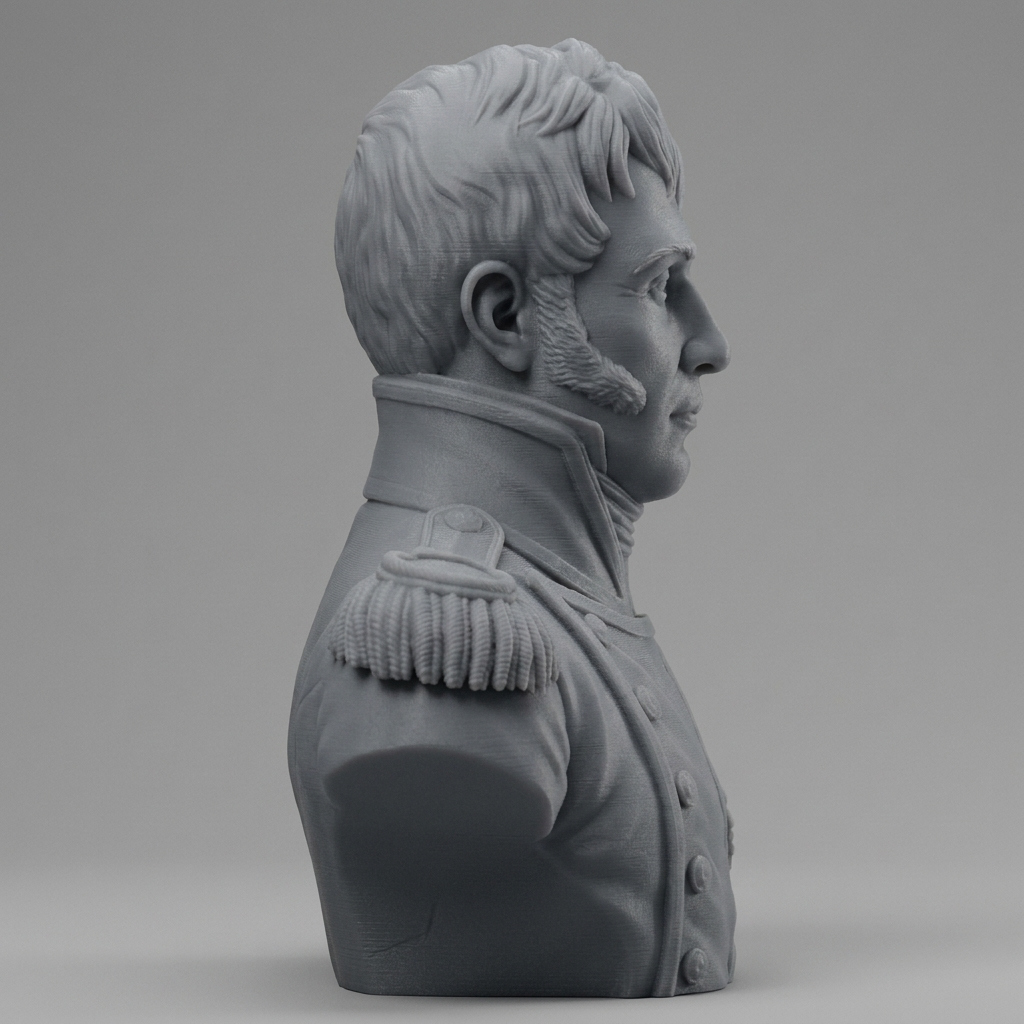 Oliver Hazard Perry 3D Printable Bust 3D Model