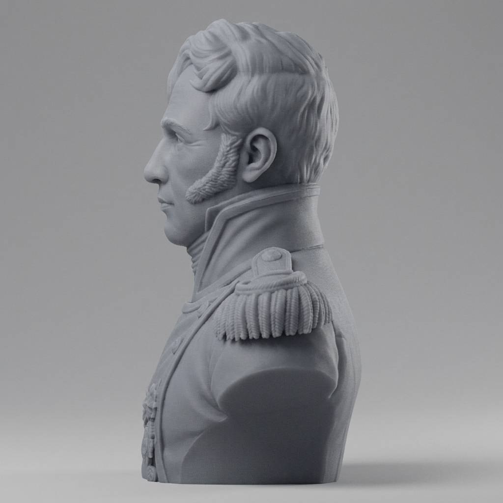 Oliver Hazard Perry 3D Printable Bust 3D Model