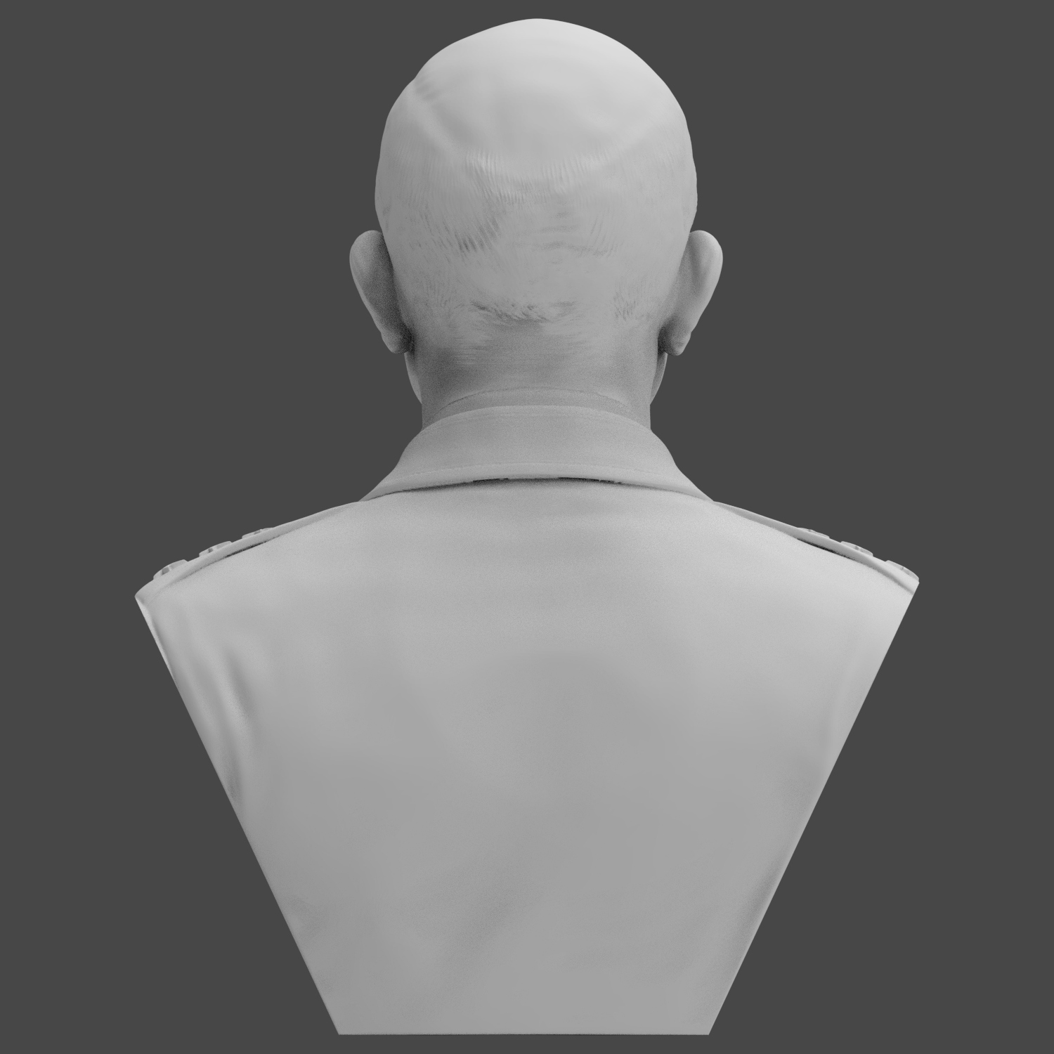 Omar Nelson Bradley 3D Printable Bust 3D Model