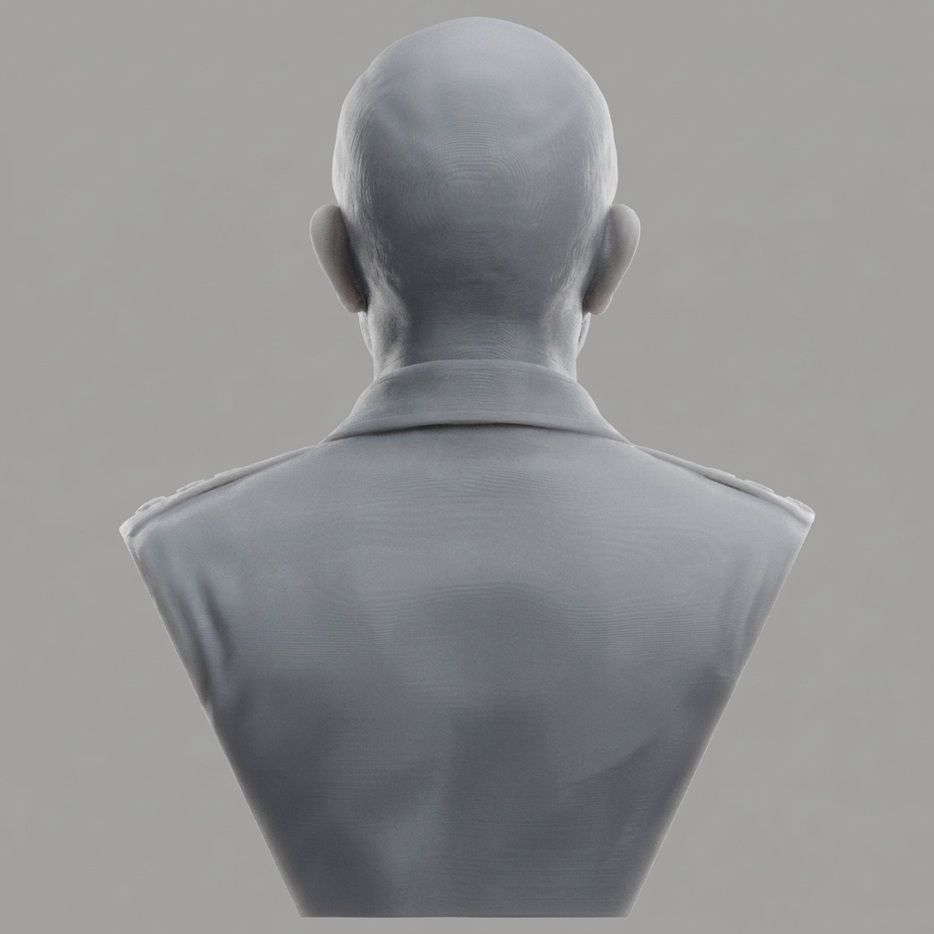 Omar Nelson Bradley 3D Printable Bust 3D Model