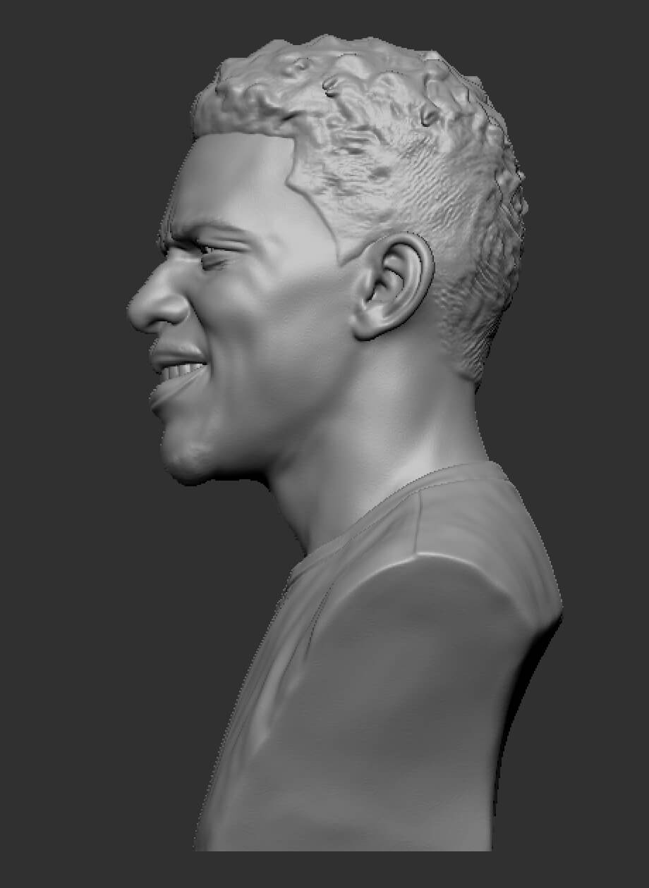 Nick Young 3D Printable Bust 3D Model