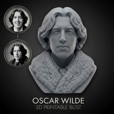 Oscar Wilde 3D Printable Bust
