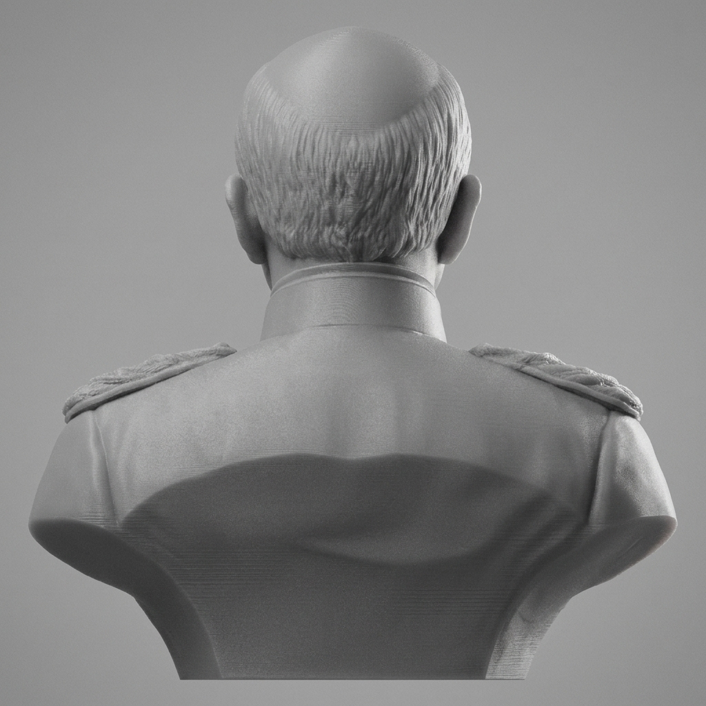 Otto von Bismarck 3D Printable Bust 3D Model