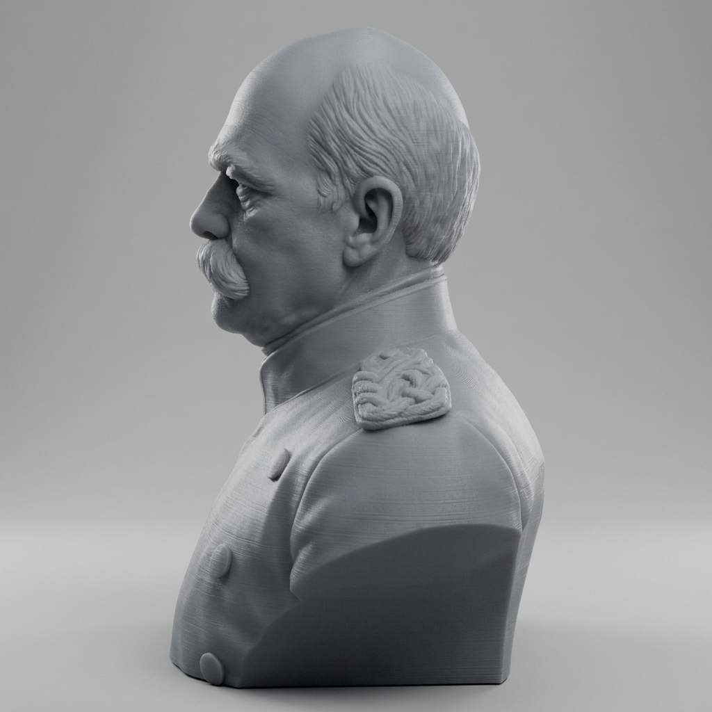 Otto von Bismarck 3D Printable Bust 3D Model