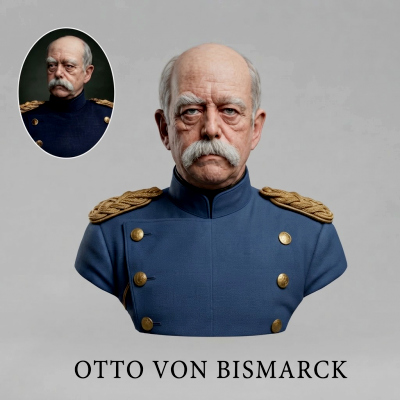 Otto von Bismarck 3D Printable Bust