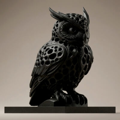 Owl 3D Printable Figurine 3D Print Model