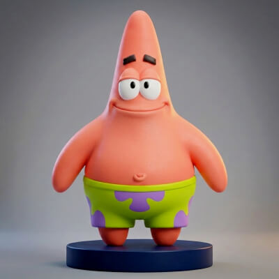 Patrick Star 3D Printable Figurine