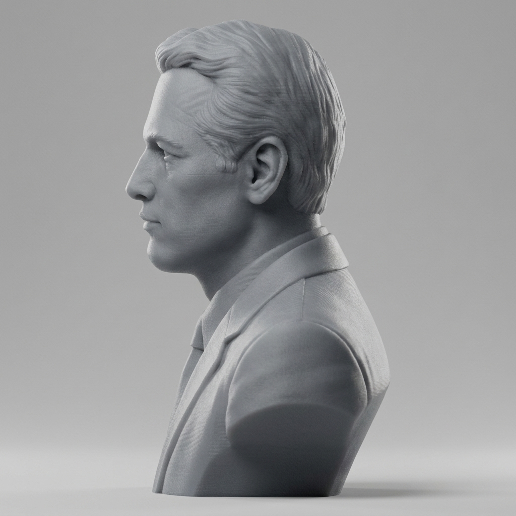 Paul Newman 3D Printable Bust 3D Model