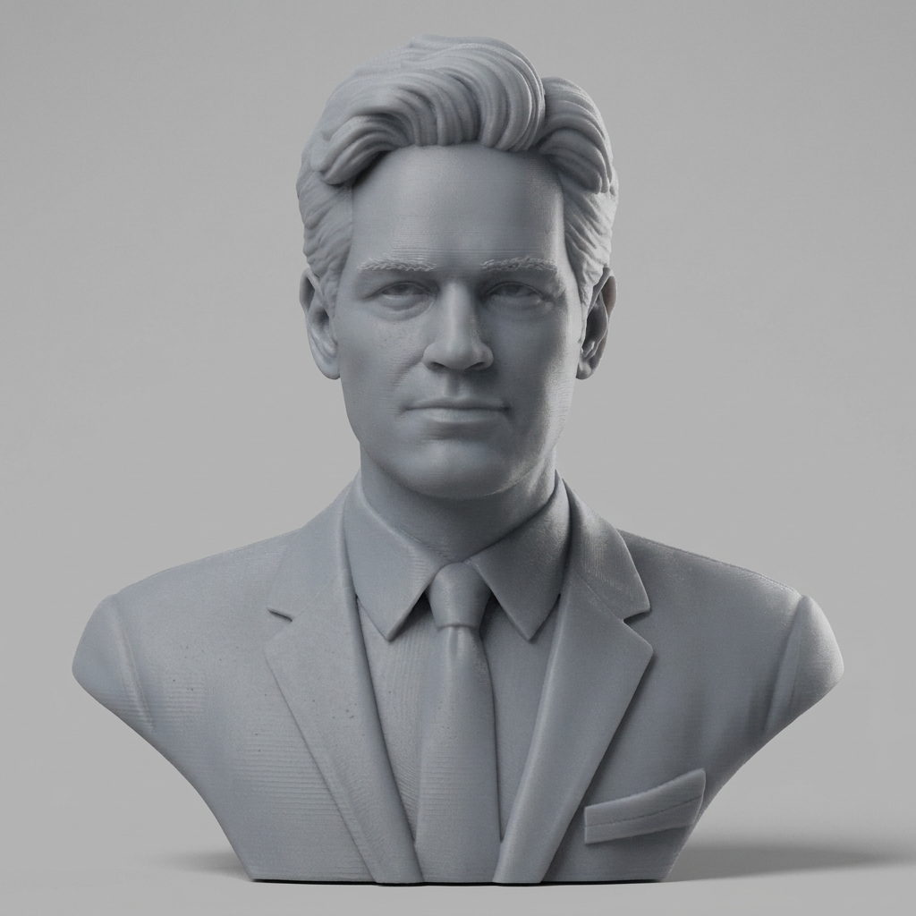 Paul Rudd Scott Lang 3D Printable Bust 3D Model
