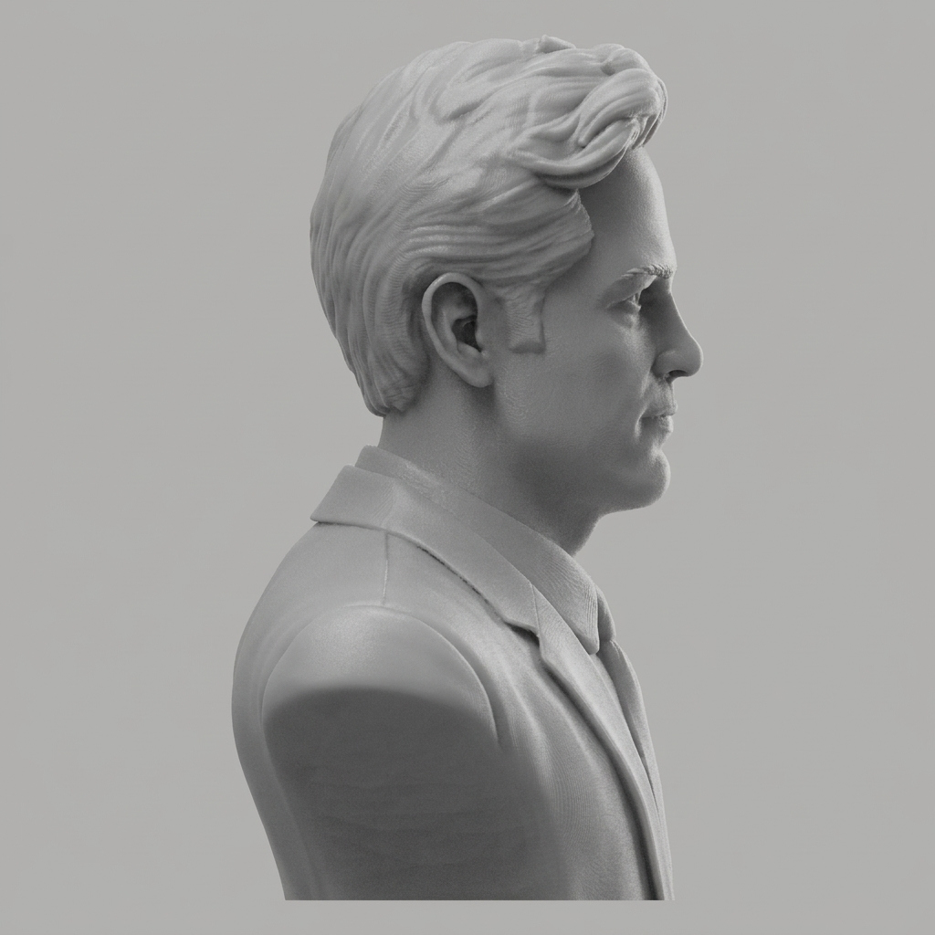 Paul Rudd Scott Lang 3D Printable Bust 3D Model