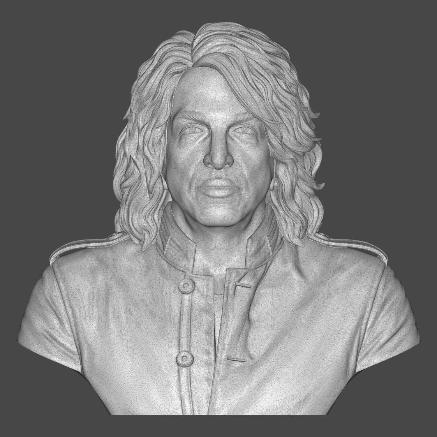 Paul Stanley 3D Printable Bust 3D Model