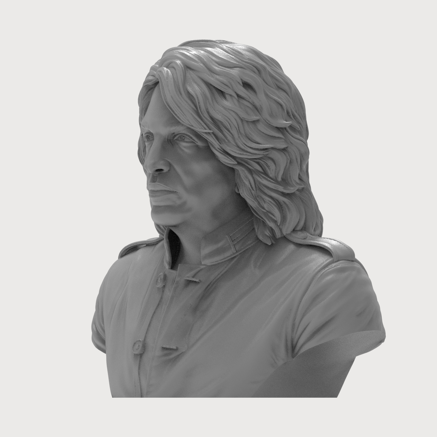 Paul Stanley 3D Printable Bust 3D Model