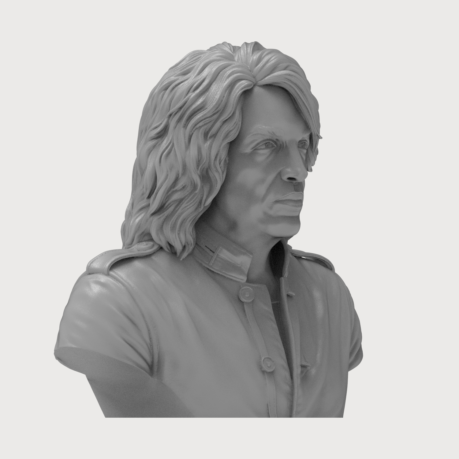Paul Stanley 3D Printable Bust 3D Model