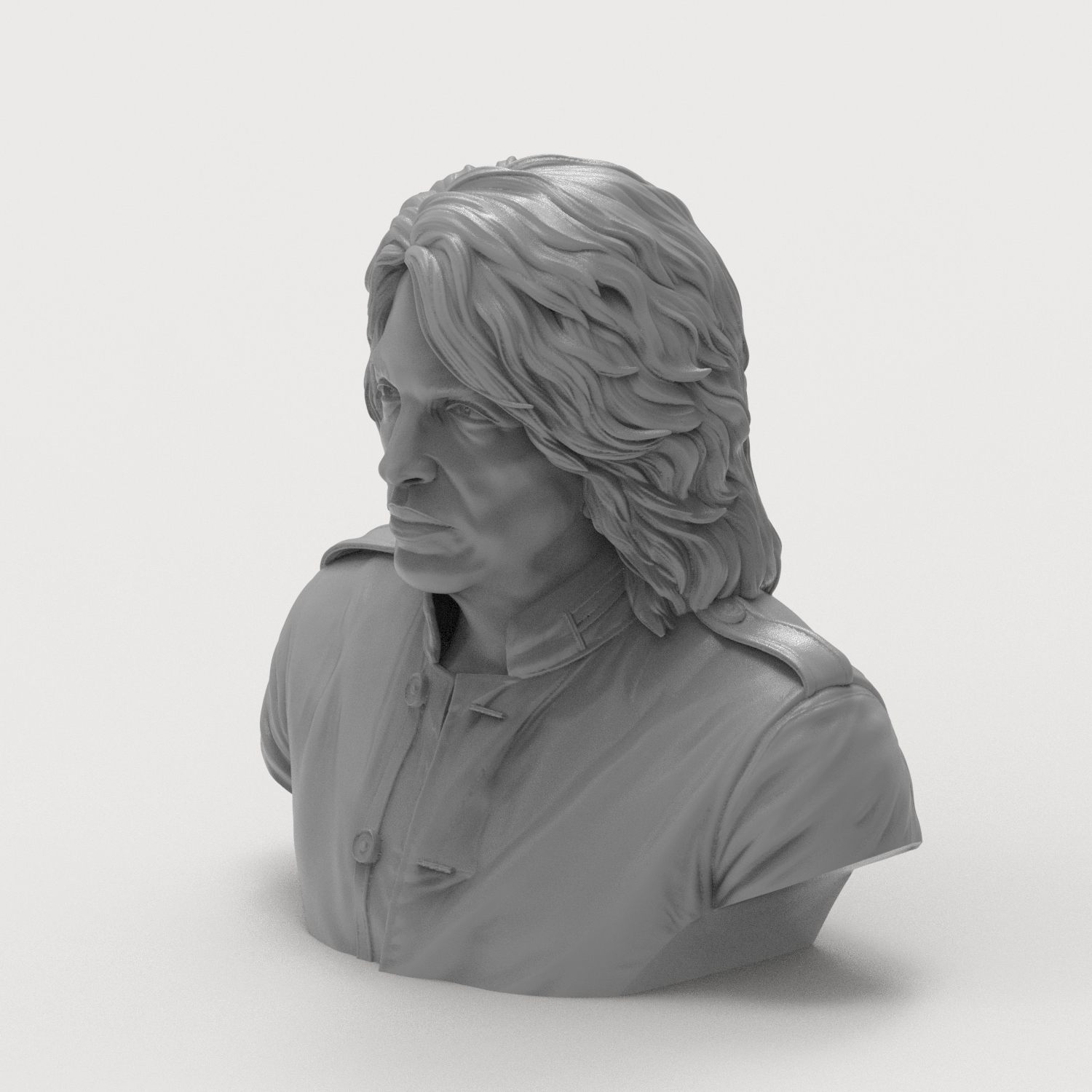 Paul Stanley 3D Printable Bust 3D Model