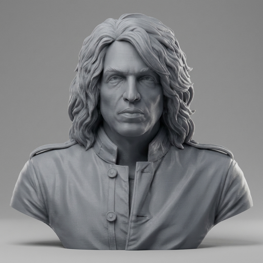 Paul Stanley 3D Printable Bust 3D Model