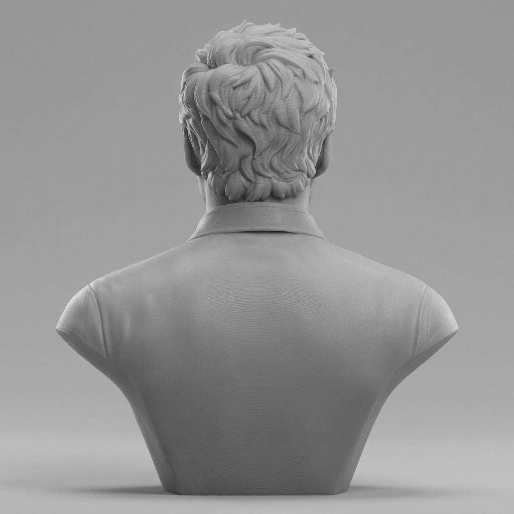 Pedro Pascal 3D Printable Bust 3D Model