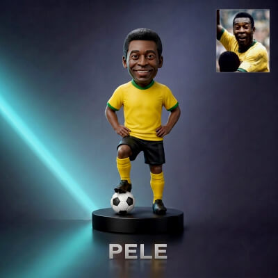 Pelé Footballer Figurine 3D Print Model