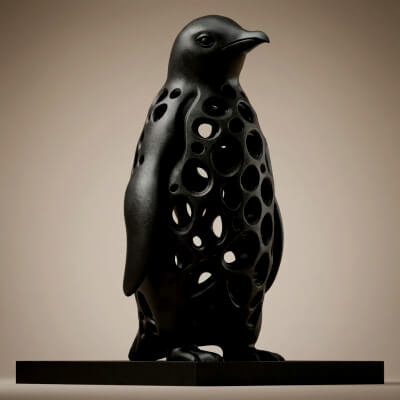 Penguin 3D Printable Figurine 3D Print Model
