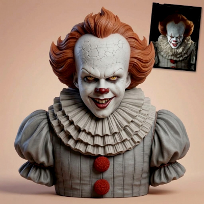 Pennywise the Dancing Clown Bust 3D Print Model
