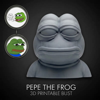 Pepe the Frog 3D Printable Bust
