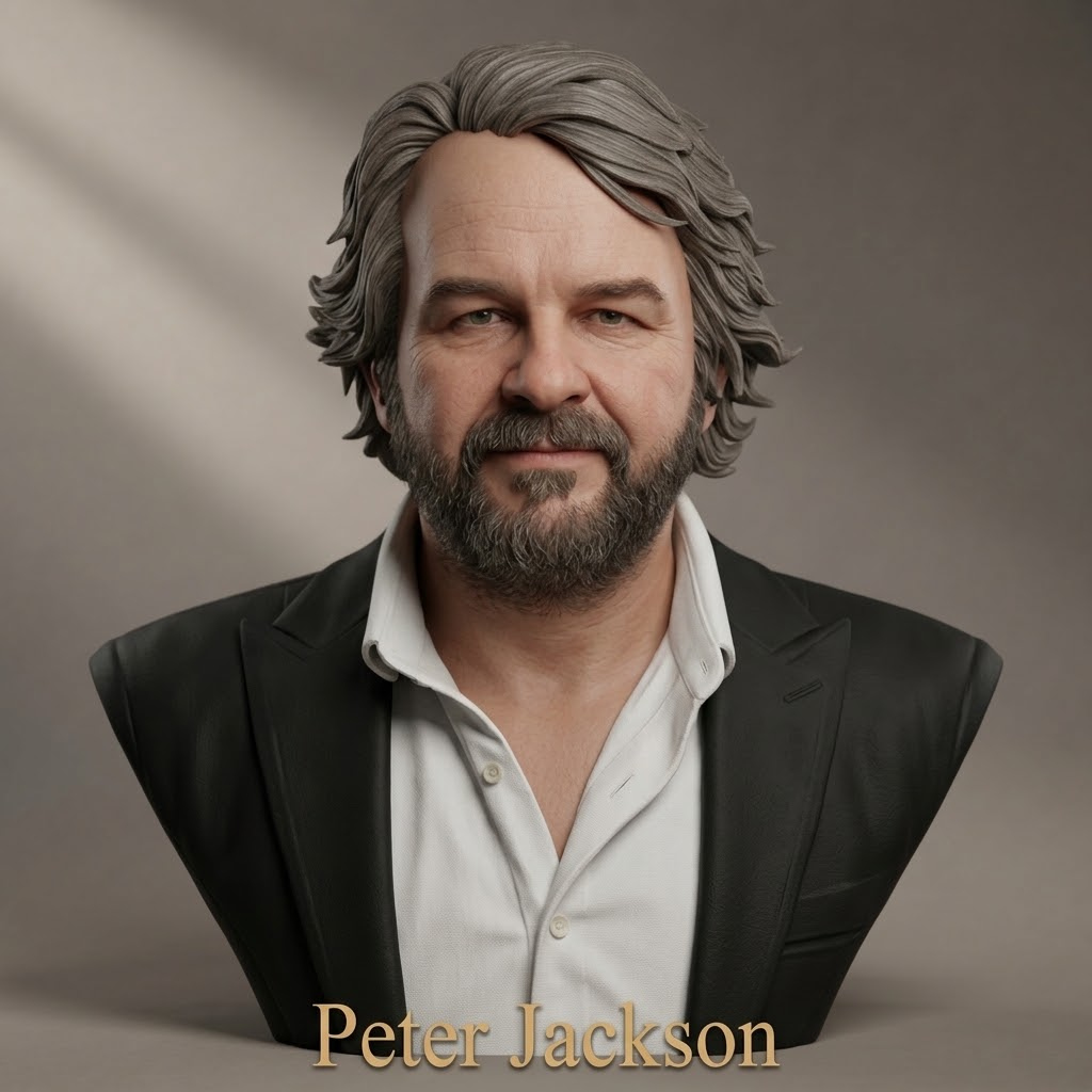 Peter Jackson Bust 3D Printable Model 3D Model