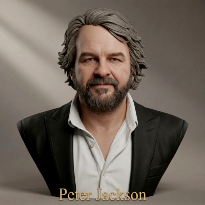 Peter Jackson Bust 3D Printable Model