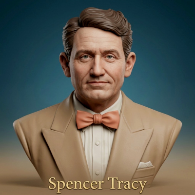 Spencer Tracy 3D Printable Bust