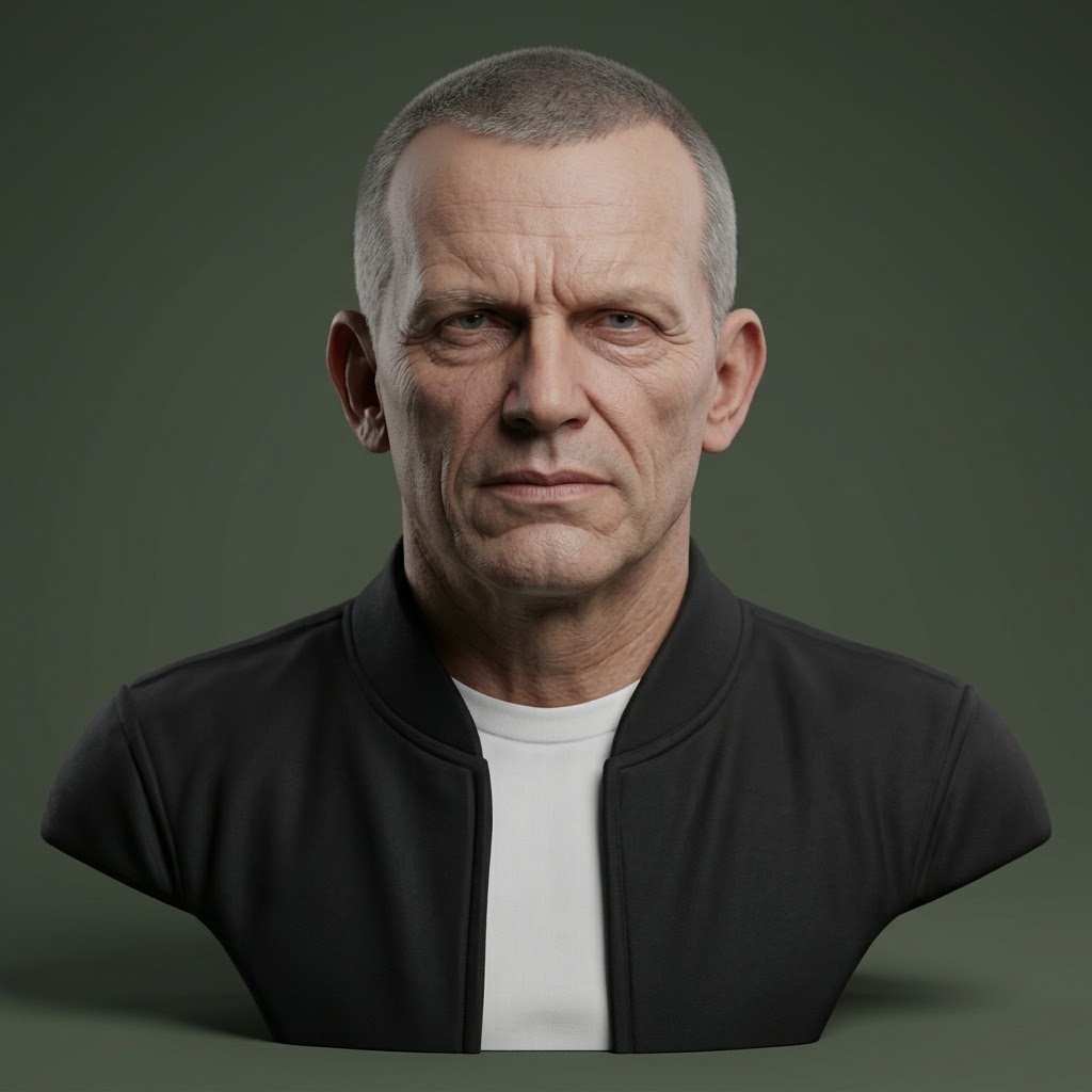 Peter Weller Bust 3D Print Model 3D Model