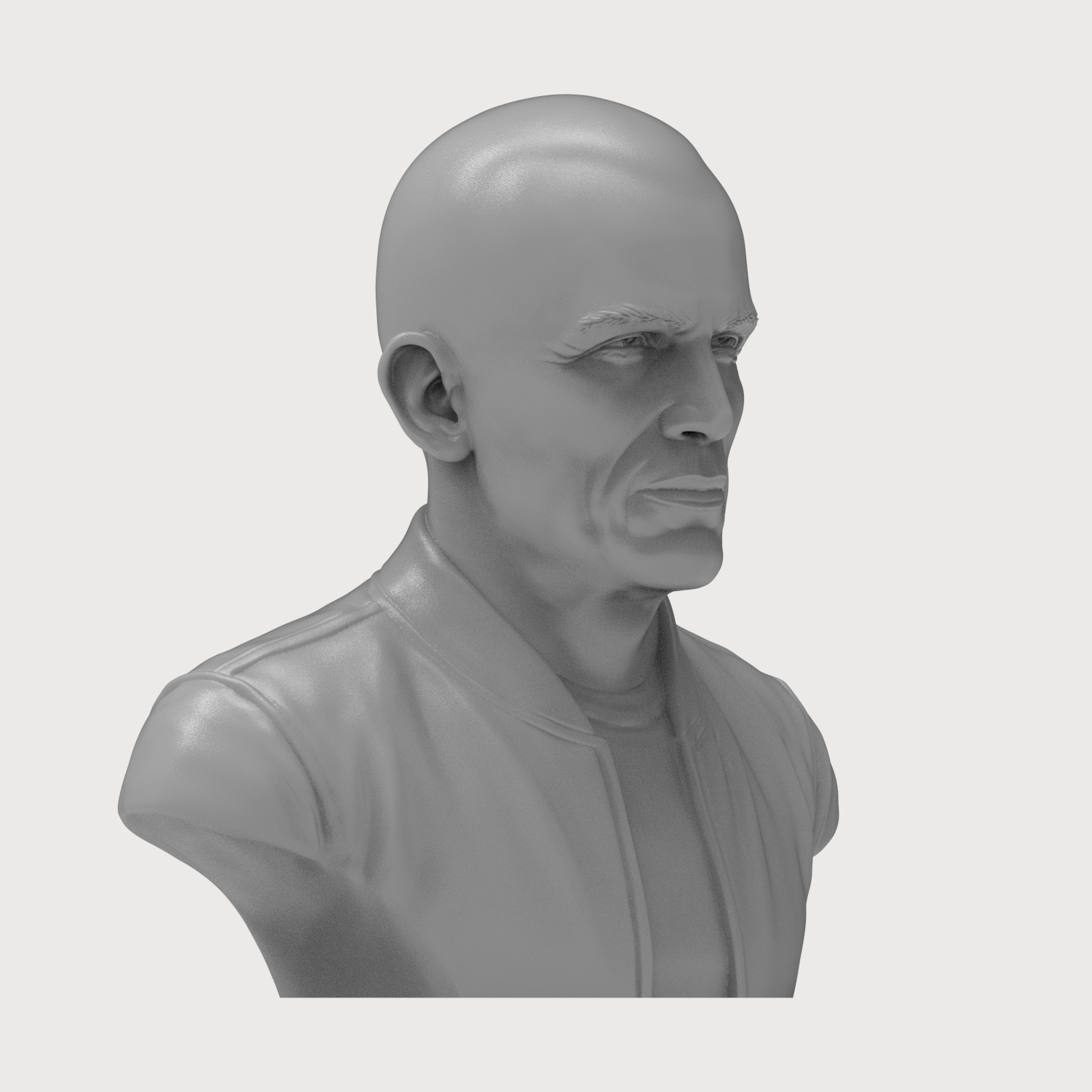 Peter Weller Bust 3D Print Model 3D Model