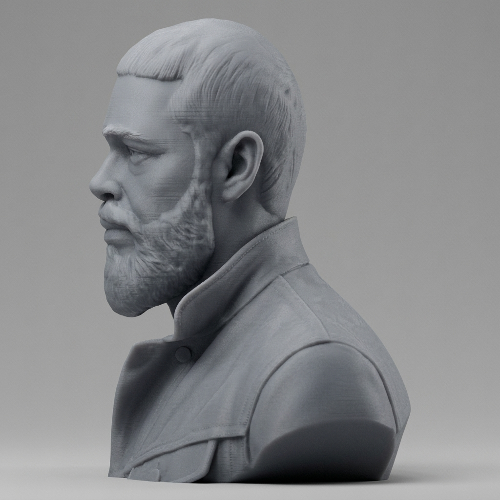 Post Malone 3D Printable Bust 3D Model