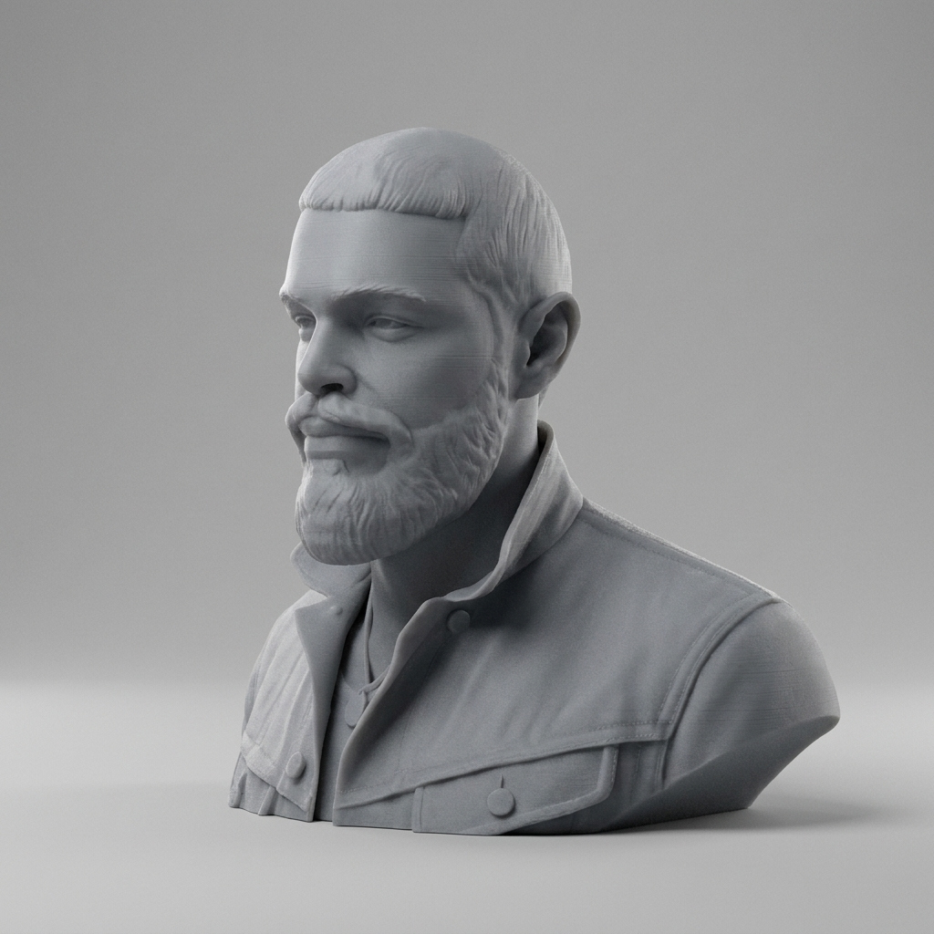 Post Malone 3D Printable Bust 3D Model