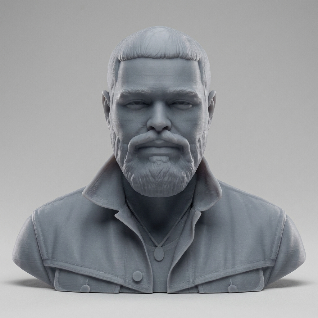 Post Malone 3D Printable Bust 3D Model