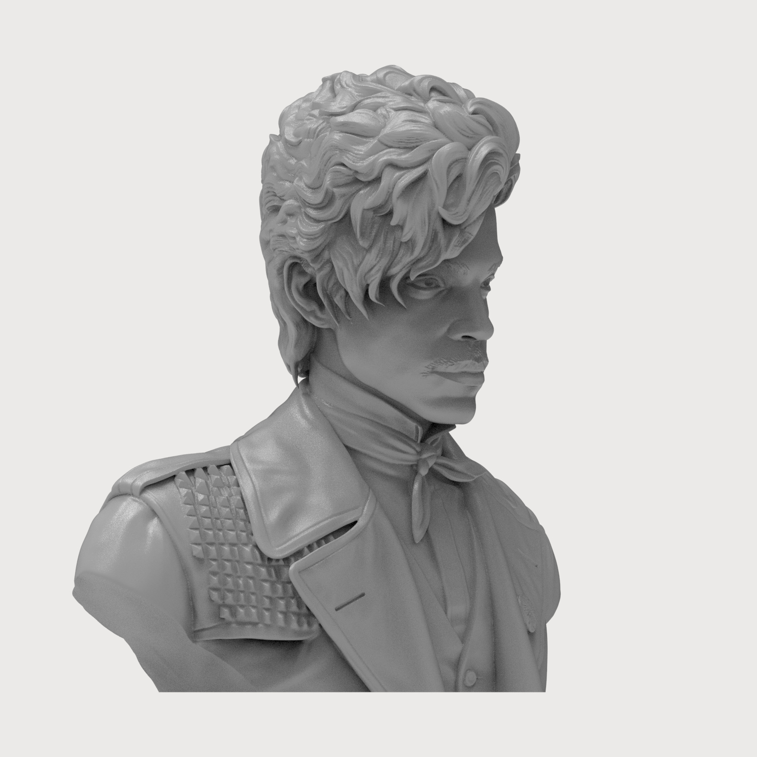 Prince Rogers Nelson Pop Icon 3D Printable Bust 3D Model