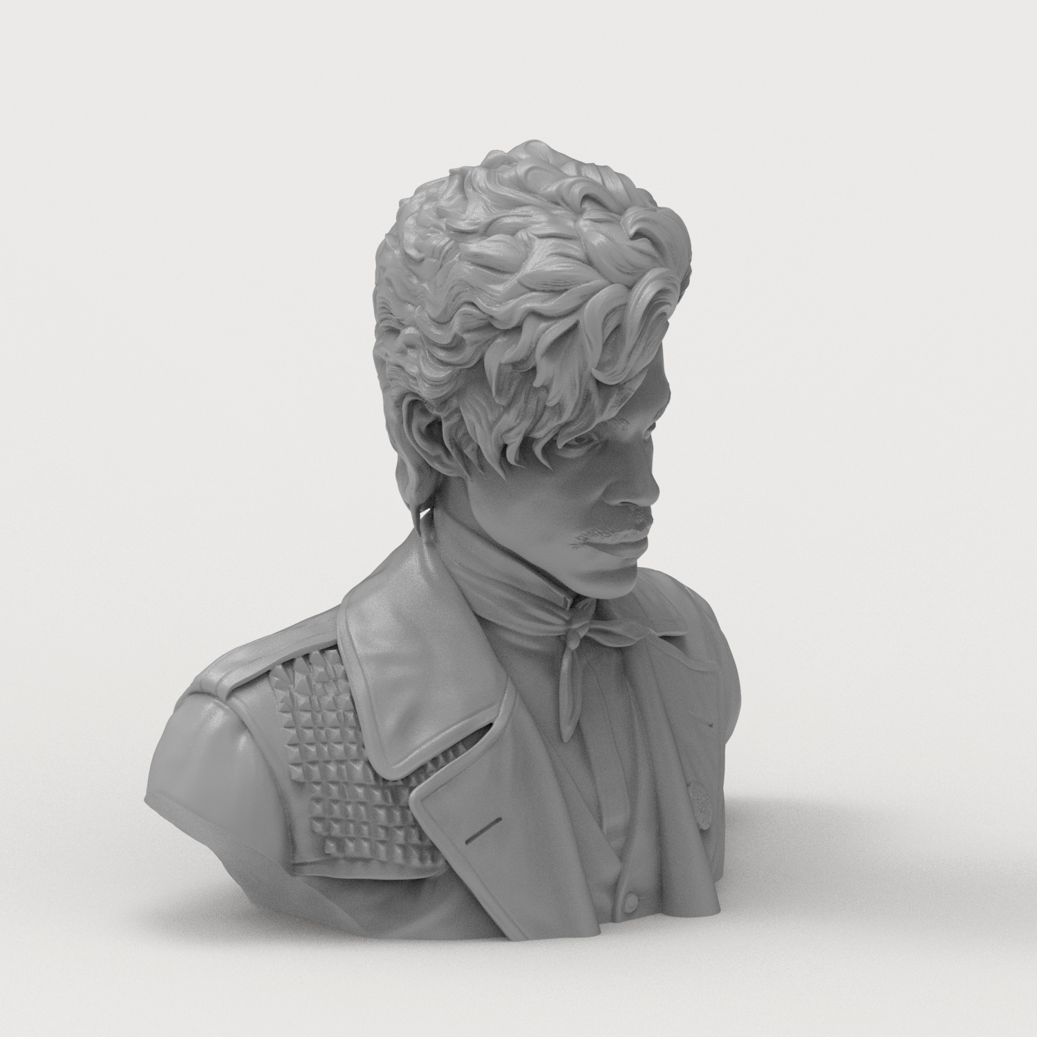 Prince Rogers Nelson Pop Icon 3D Printable Bust 3D Model
