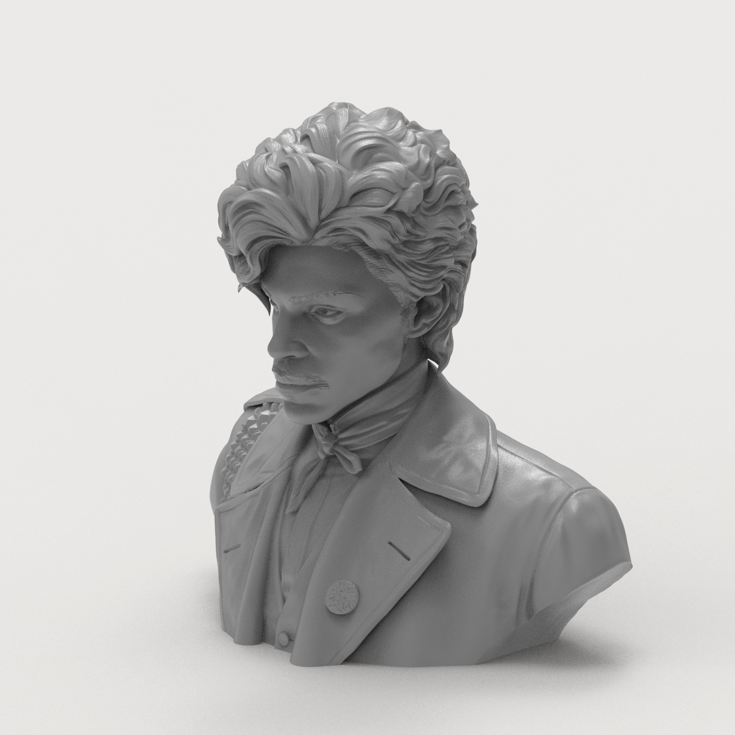 Prince Rogers Nelson Pop Icon 3D Printable Bust 3D Model
