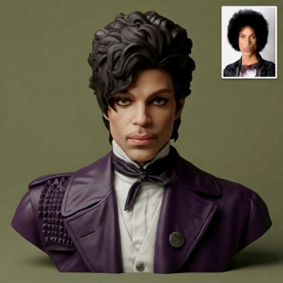 Prince Rogers Nelson Pop Icon 3D Printable Bust