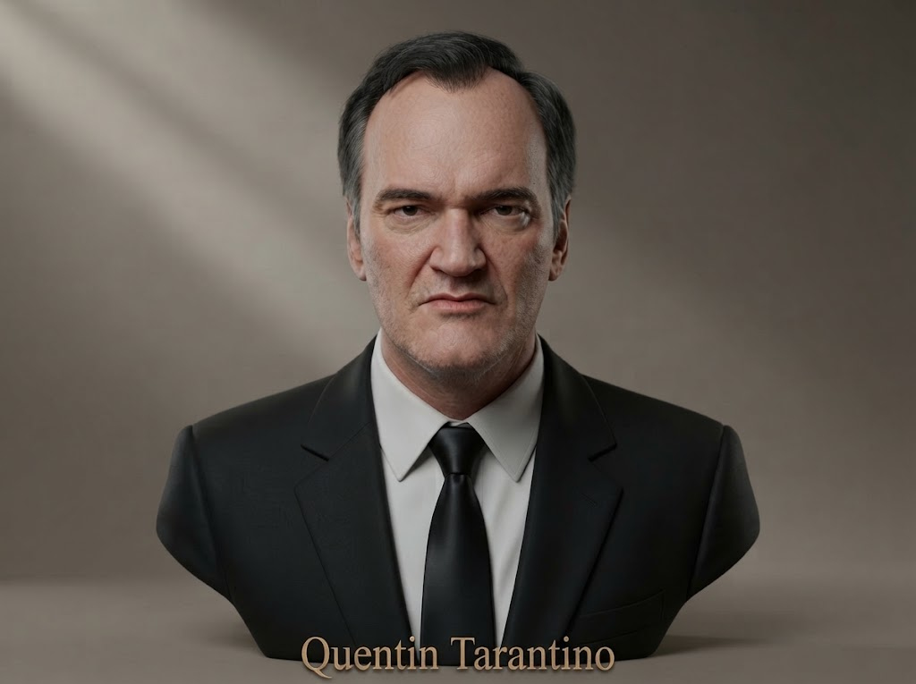 Quentin Tarantino Bust 3D Printable 3D Model