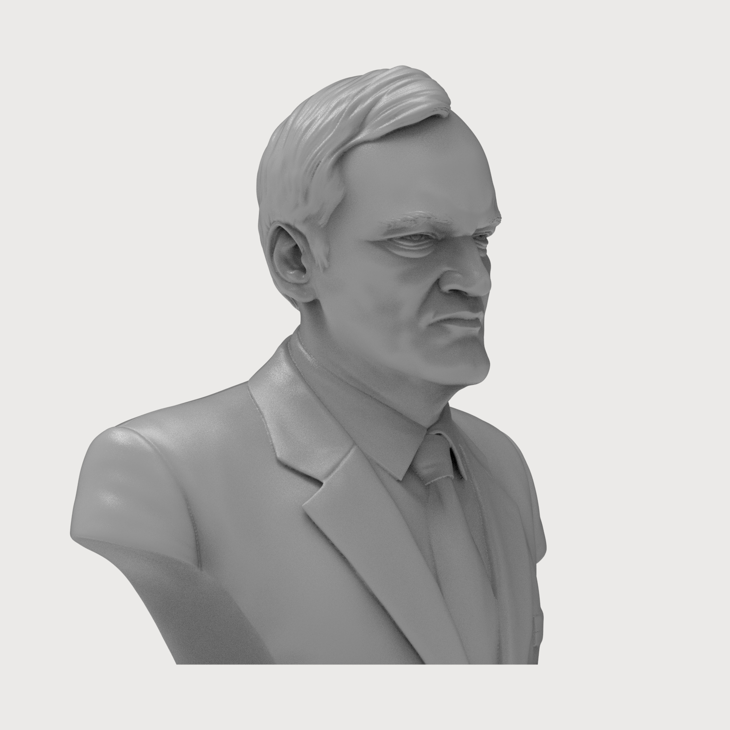 Quentin Tarantino Bust 3D Printable 3D Model
