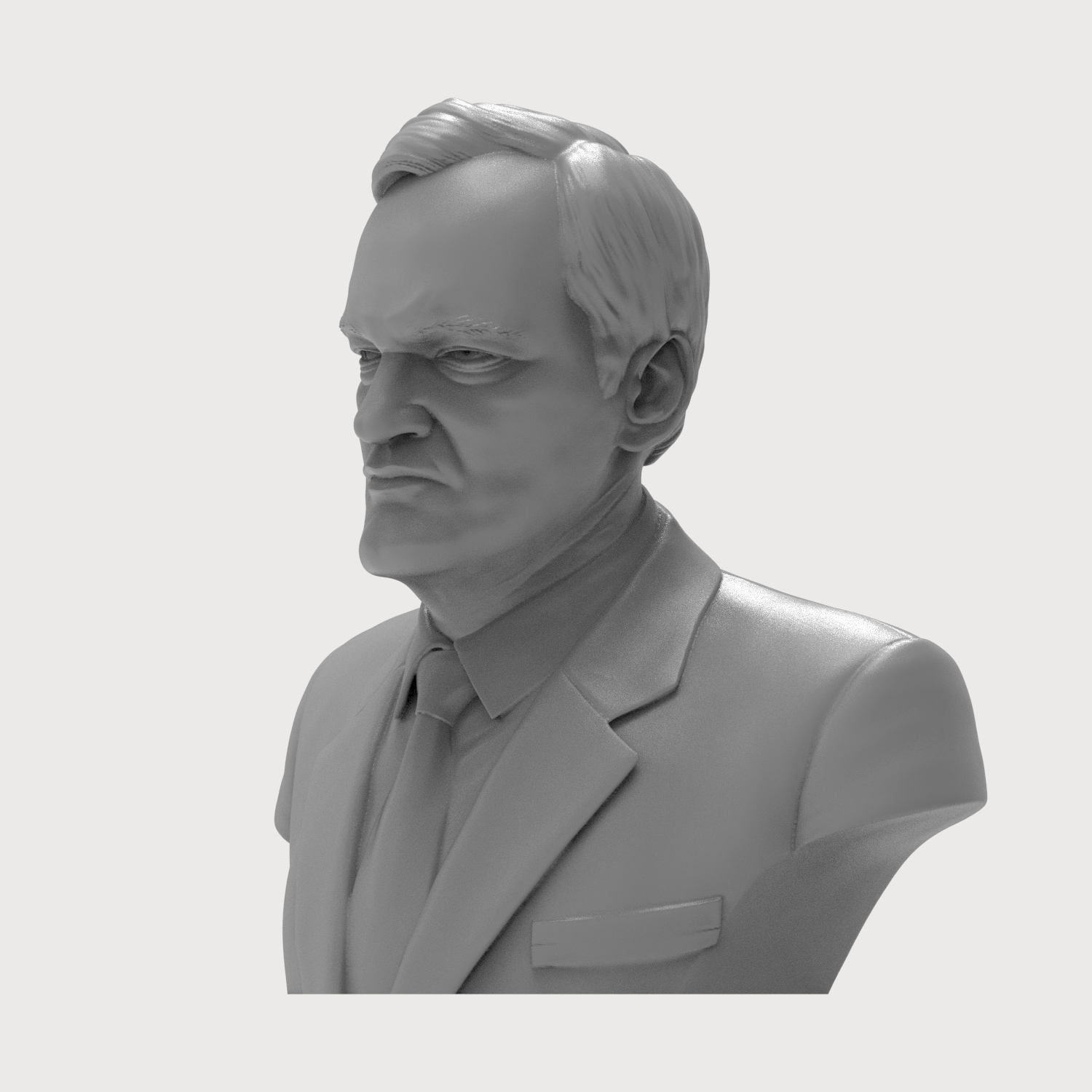 Quentin Tarantino Bust 3D Printable 3D Model