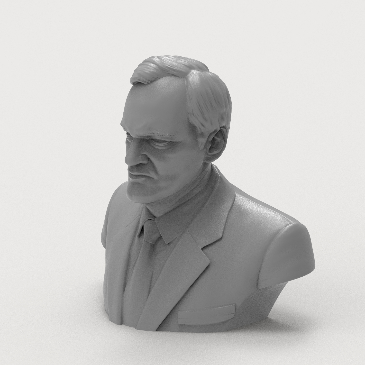 Quentin Tarantino Bust 3D Printable 3D Model