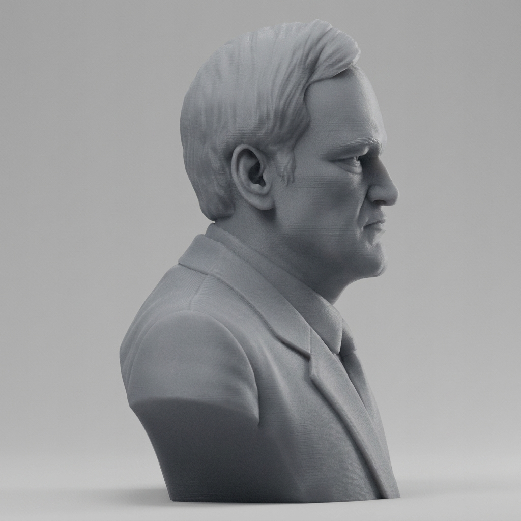 Quentin Tarantino Bust 3D Printable 3D Model