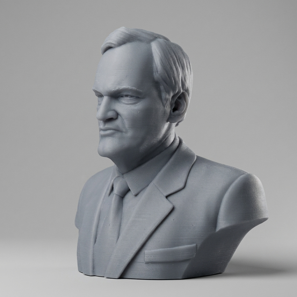 Quentin Tarantino Bust 3D Printable 3D Model