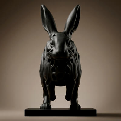 Rabbit 3D Printable Figurine 3D Print Model