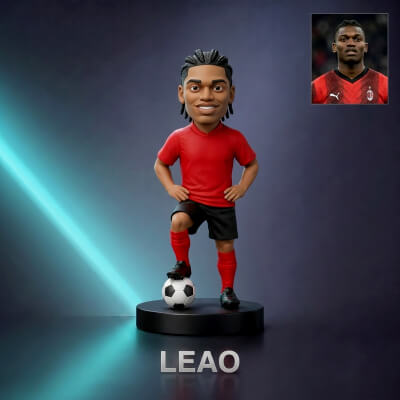 Rafael Leão Football Player Figurine 3D Print Model