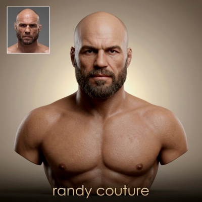 Randy Couture 3D Printable Bust