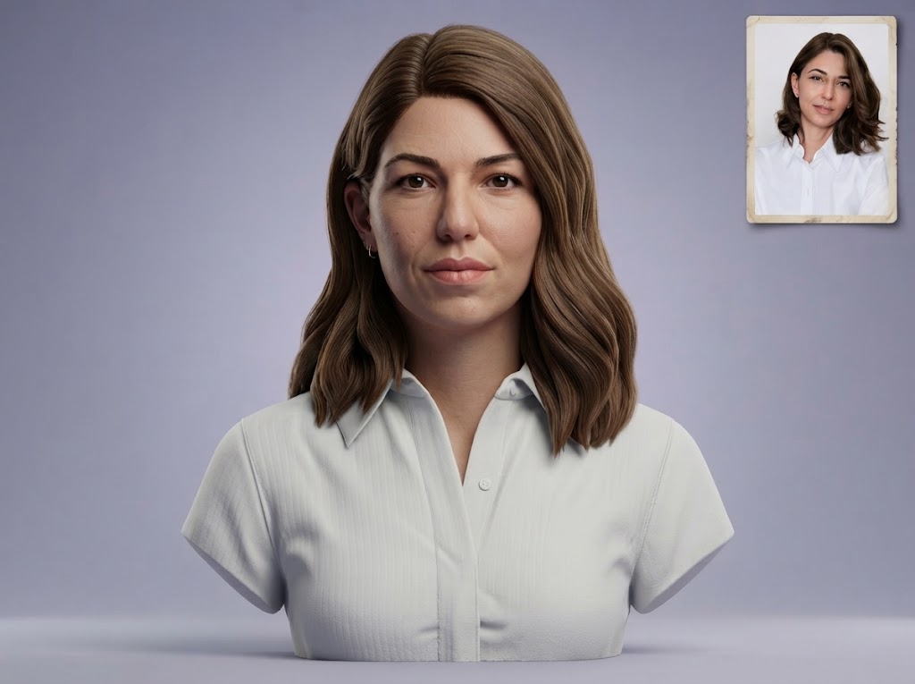 Renata Litvinova Russian Actress Bust 3D Model