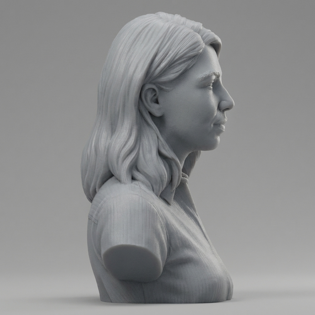 Renata Litvinova Russian Actress Bust 3D Model